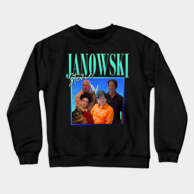 Stevie Janowski // Retro Throwback Design Crewneck Sweatshirt by Tv Moments
