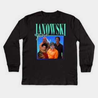 Stevie Janowski // Retro Throwback Design Kids Long Sleeve T-Shirt