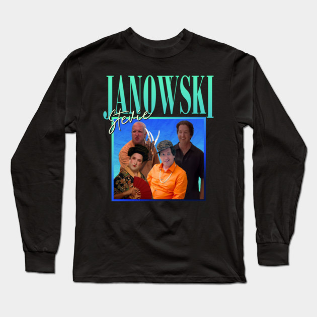 Stevie Janowski // Retro Throwback Design Long Sleeve T-Shirt by Tv Moments