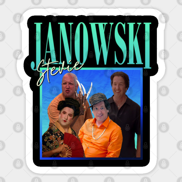 Stevie Janowski // Retro Throwback Design Sticker by Tv Moments