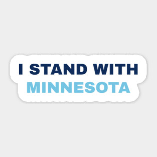 I Stand With Minnesota Sticker
