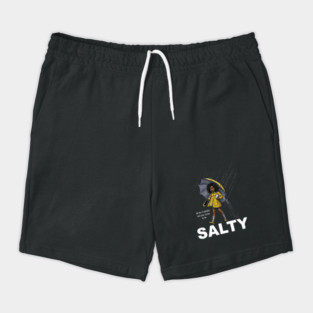 Salty - All The Flavors and You Chose To Be Salty - Sassy Black Girl Illustration Shorts