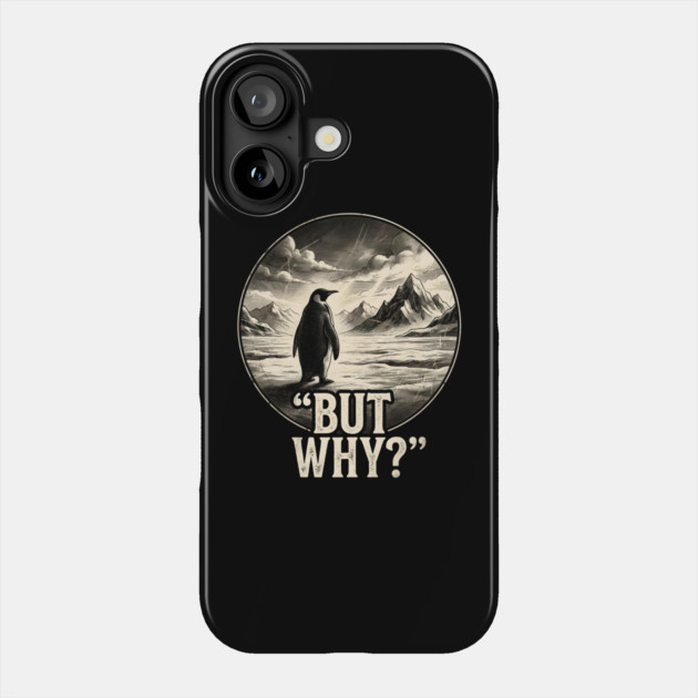 Nihilist Penguin Phone Case by Creatifly Graphic Tees