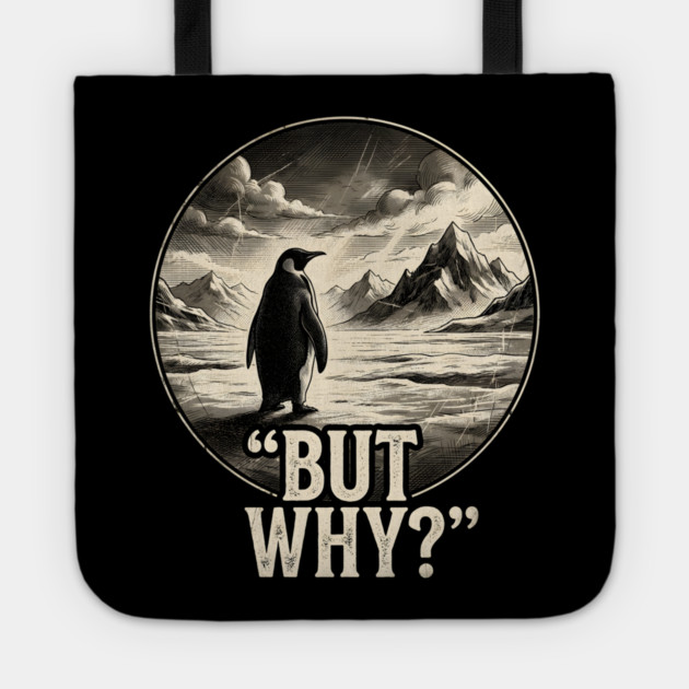 Nihilist Penguin Tote by Creatifly Graphic Tees