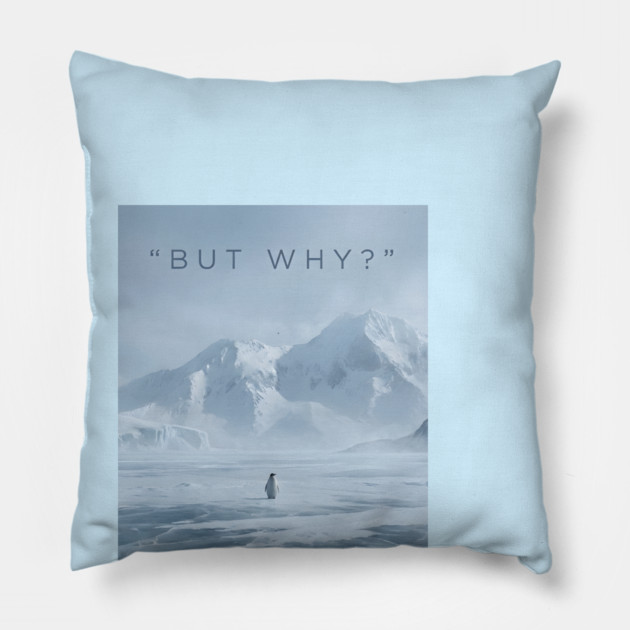 Nihilist Penguin Pillow by Creatifly Graphic Tees