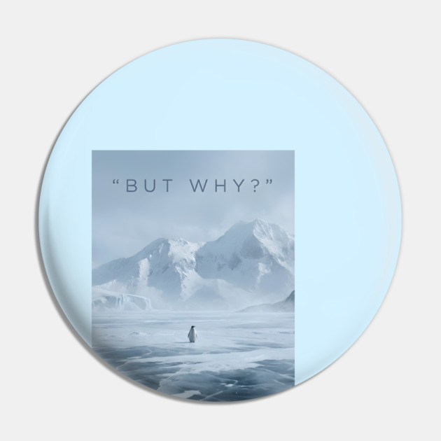 Nihilist Penguin Pin by Creatifly Graphic Tees