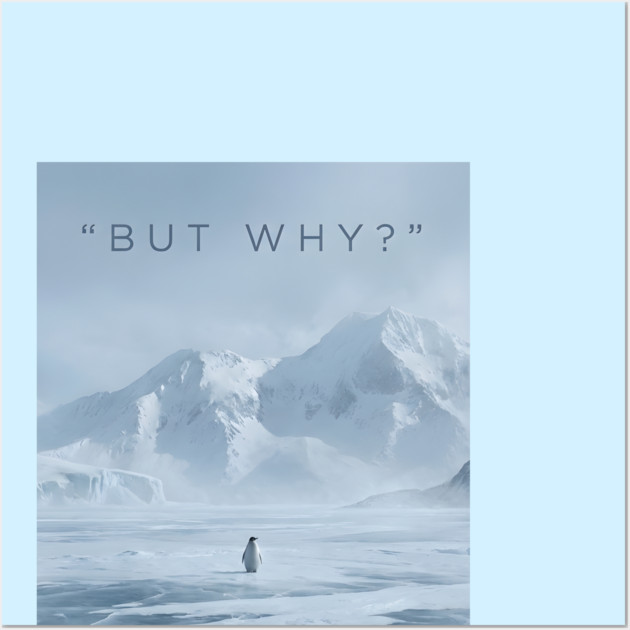 Nihilist Penguin Wall Art by Creatifly Graphic Tees