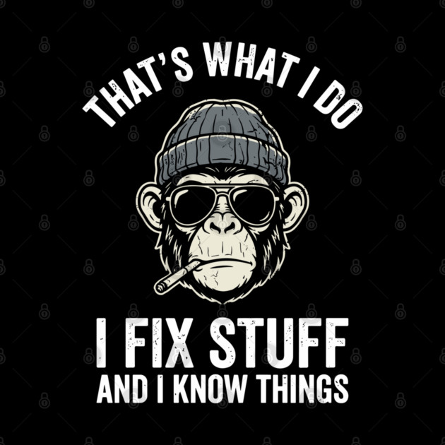 That's What I Do I Fix Stuff and I Know Things by Anticorporati