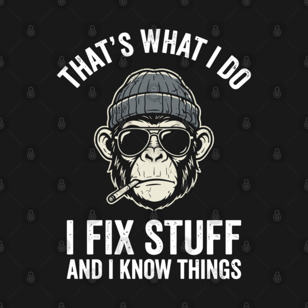 That's What I Do I Fix Stuff and I Know Things by Anticorporati