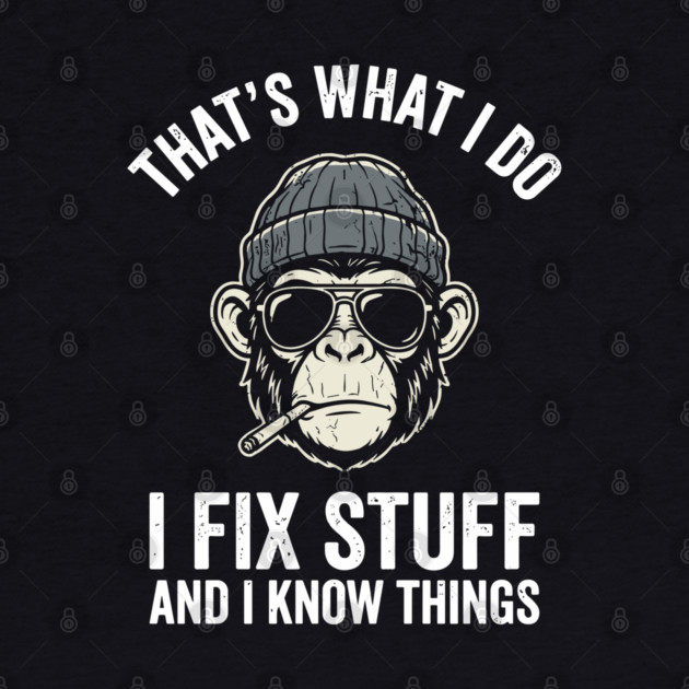 That's What I Do I Fix Stuff and I Know Things by Anticorporati