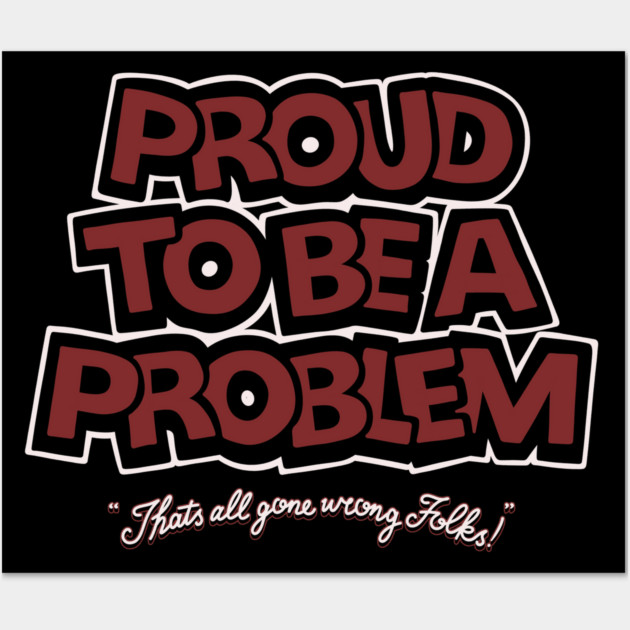 Problem Cartoon Rebel Wall Art by Wrong