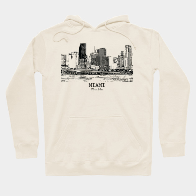 Miami - Florida Hoodie by Lakeric