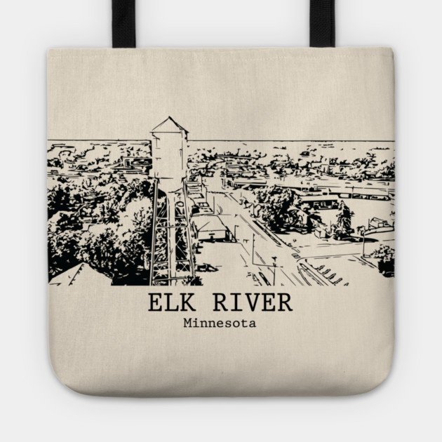 Elk River - Minnesota Tote by Lakeric
