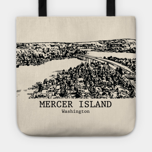 Mercer Island - Washington Tote by Lakeric