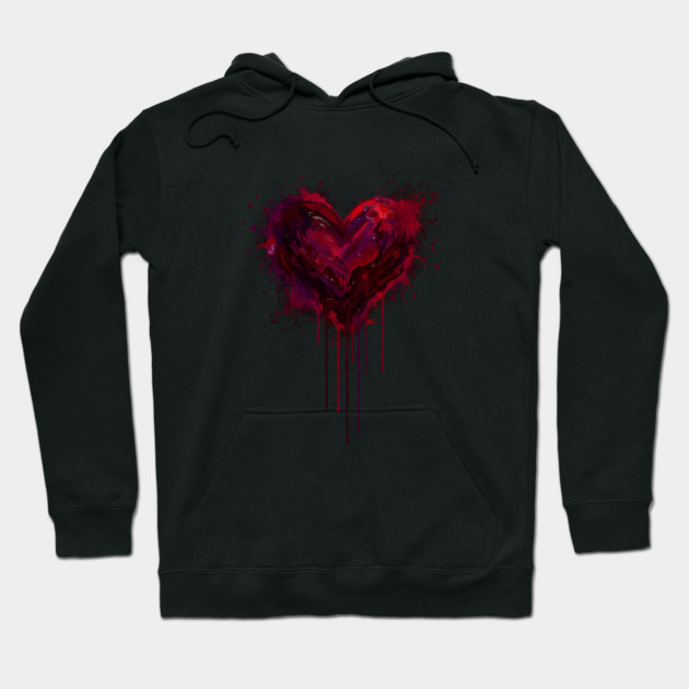 Happy Valentine's Day Hoodie by Creatifly Graphic Tees