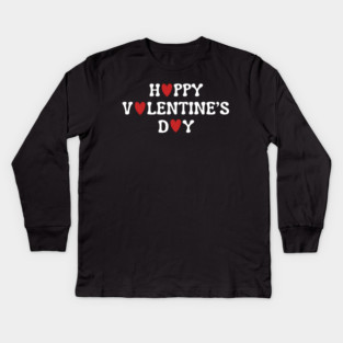Happy Valentine's Day Kids Long Sleeve T-Shirt