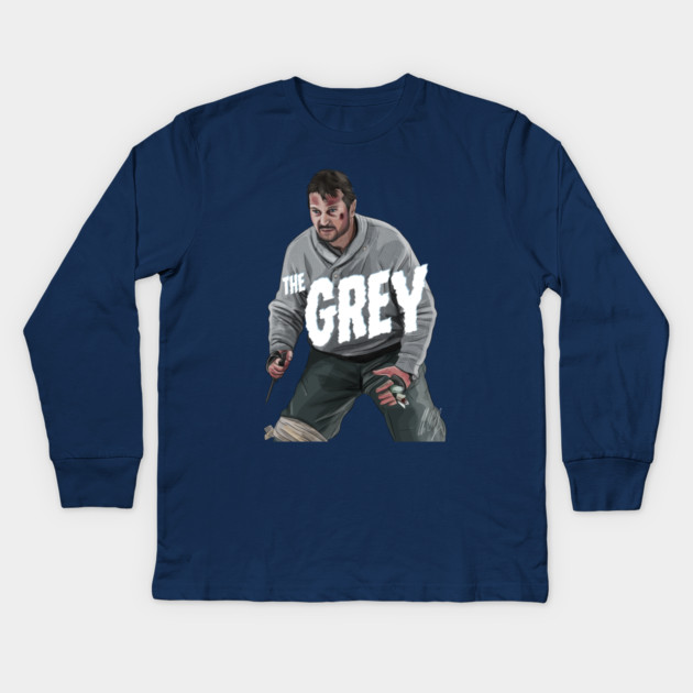 The Grey: Liam Vs Wolves Kids Long Sleeve T-Shirt by 51Deesigns