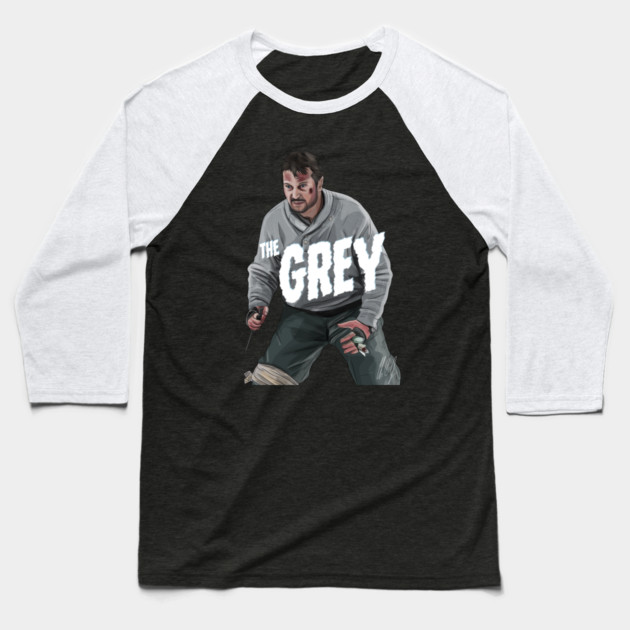 The Grey: Liam Vs Wolves Baseball T-Shirt by 51Deesigns