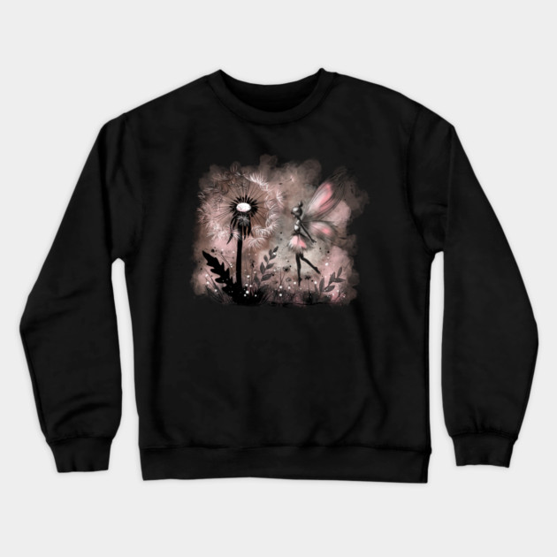Dandelion Fairy Crewneck Sweatshirt by H. R. Sinclair