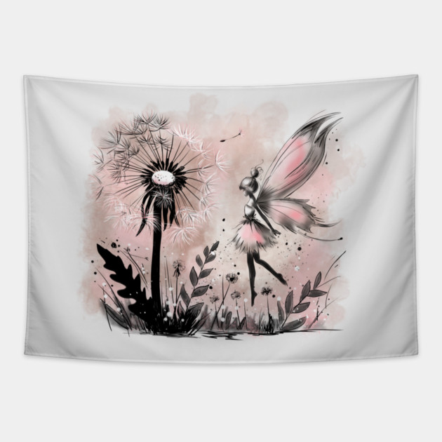 Dandelion Fairy Tapestry by H. R. Sinclair