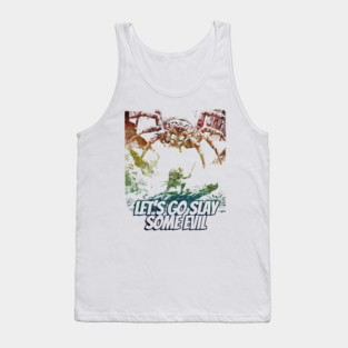 "Let's Go Slay Some Evil" Vintage Barbarian Fantasy Tank Top