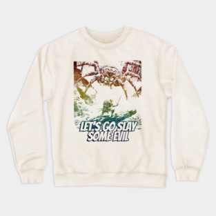 "Let's Go Slay Some Evil" Vintage Barbarian Fantasy Crewneck Sweatshirt