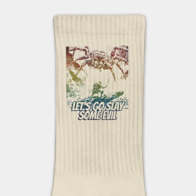 "Let's Go Slay Some Evil" Vintage Barbarian Fantasy by Nonstop Shirts