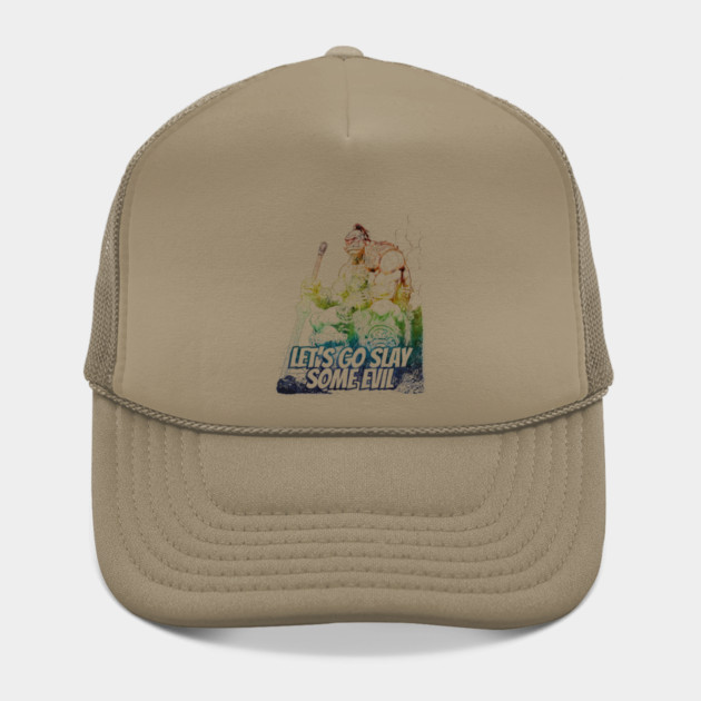 "Let's Go Slay Some Evil" Vintage Barbarian Fantasy by Nonstop Shirts