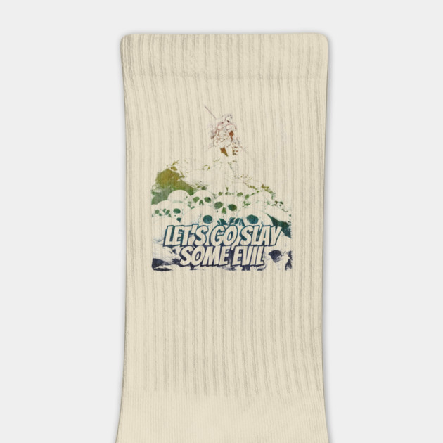 "Let's Go Slay Some Evil" Vintage Barbarian Fantasy by Nonstop Shirts