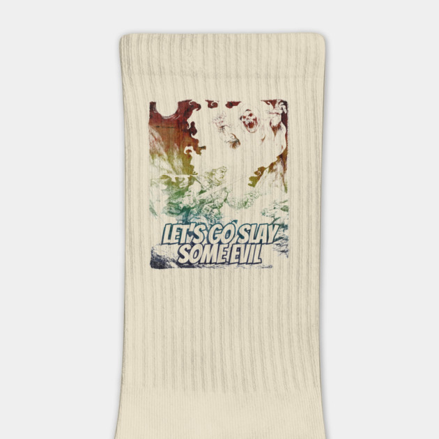 "Let's Go Slay Some Evil" Vintage Barbarian Fantasy by Nonstop Shirts