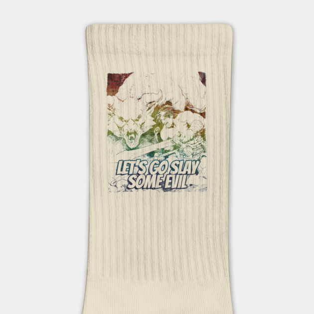 "Let's Go Slay Some Evil" Vintage Barbarian Fantasy by Nonstop Shirts