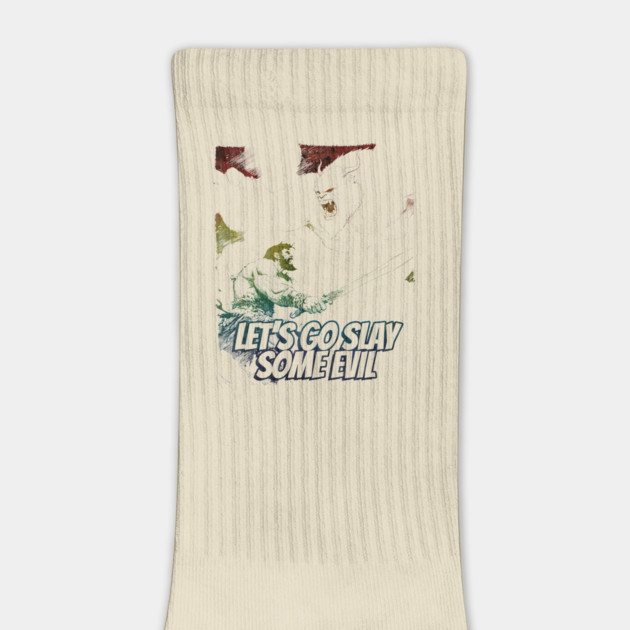 "Let's Go Slay Some Evil" Vintage Barbarian Fantasy by Nonstop Shirts