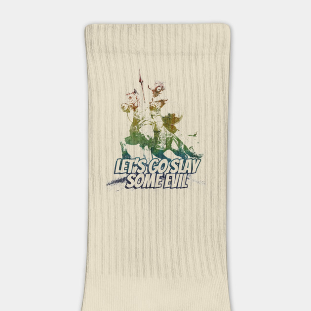 "Let's Go Slay Some Evil" Vintage Barbarian Fantasy by Nonstop Shirts