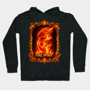 Fire Spirit Guardian – Mystic Flame Element Fantasy Art Hoodie