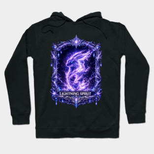 Lightning Spirit Guardian – Mystic Thunder Element Fantasy Art Hoodie