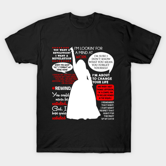 Angelica Schuyler Quotes Hamilton Angelica Schuyler T-Shirt