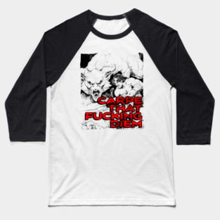 "Carpe That F*cking Diem" Vintage Barbarian Fantasy Baseball T-Shirt