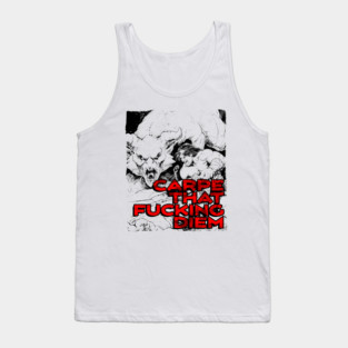 "Carpe That F*cking Diem" Vintage Barbarian Fantasy Tank Top