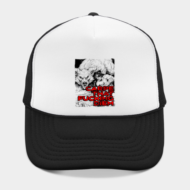 "Carpe That F*cking Diem" Vintage Barbarian Fantasy by Nonstop Shirts