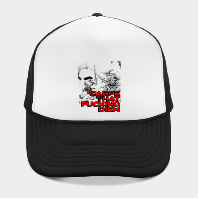 "Carpe That F*cking Diem" Vintage Barbarian Fantasy by Nonstop Shirts