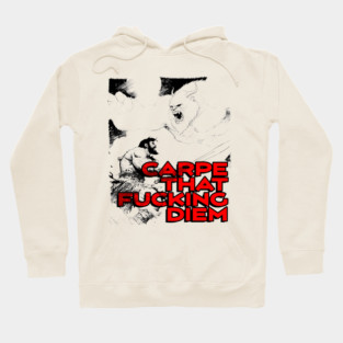 "Carpe That F*cking Diem" Vintage Barbarian Fantasy Hoodie