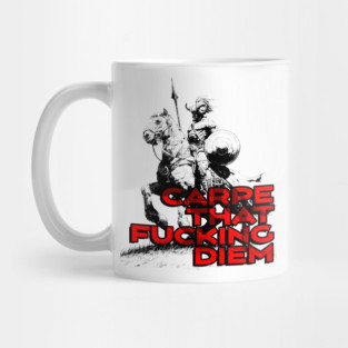 "Carpe That F*cking Diem" Vintage Barbarian Fantasy Mug