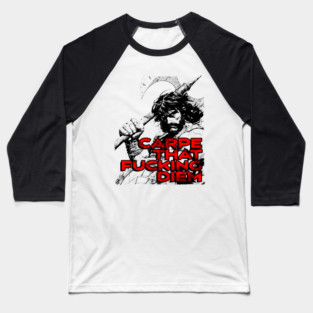 "Carpe That F*cking Diem" Vintage Barbarian Fantasy Baseball T-Shirt