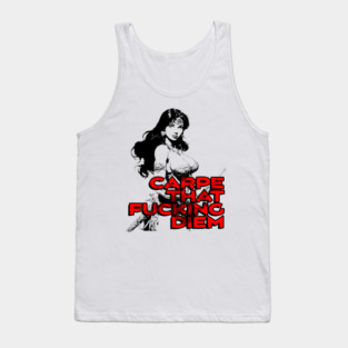 "Carpe That F*cking Diem" Vintage Barbarian Fantasy Tank Top