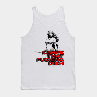 "Carpe That F*cking Diem" Vintage Barbarian Fantasy Tank Top