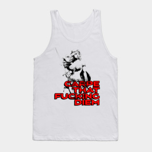 "Carpe That F*cking Diem" Vintage Barbarian Fantasy Tank Top