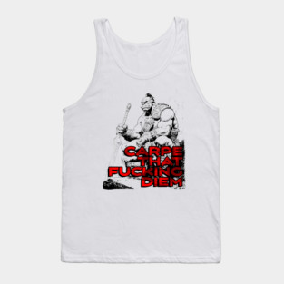 "Carpe That F*cking Diem" Vintage Barbarian Fantasy Tank Top