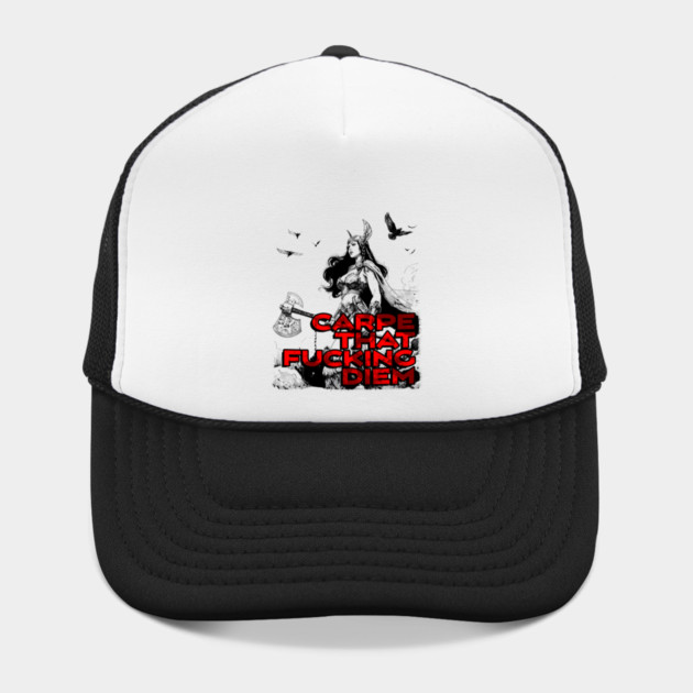 "Carpe That F*cking Diem" Vintage Barbarian Fantasy by Nonstop Shirts