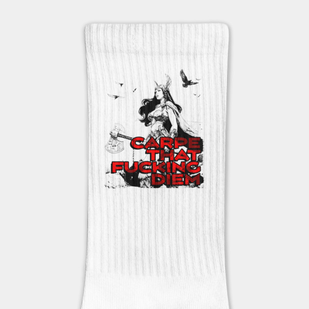 "Carpe That F*cking Diem" Vintage Barbarian Fantasy by Nonstop Shirts