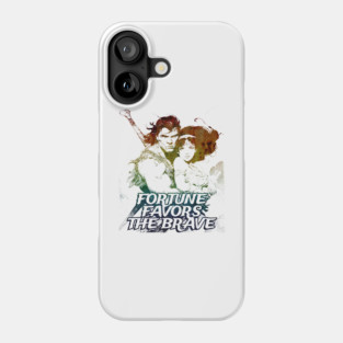 "Fortune Favors The Brave" Vintage Barbarian Fantasy Phone Case